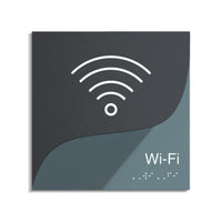 Акриловая табличка "Wi-Fi" — "Gray Calm" Дизайн